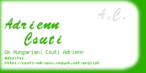 adrienn csuti business card